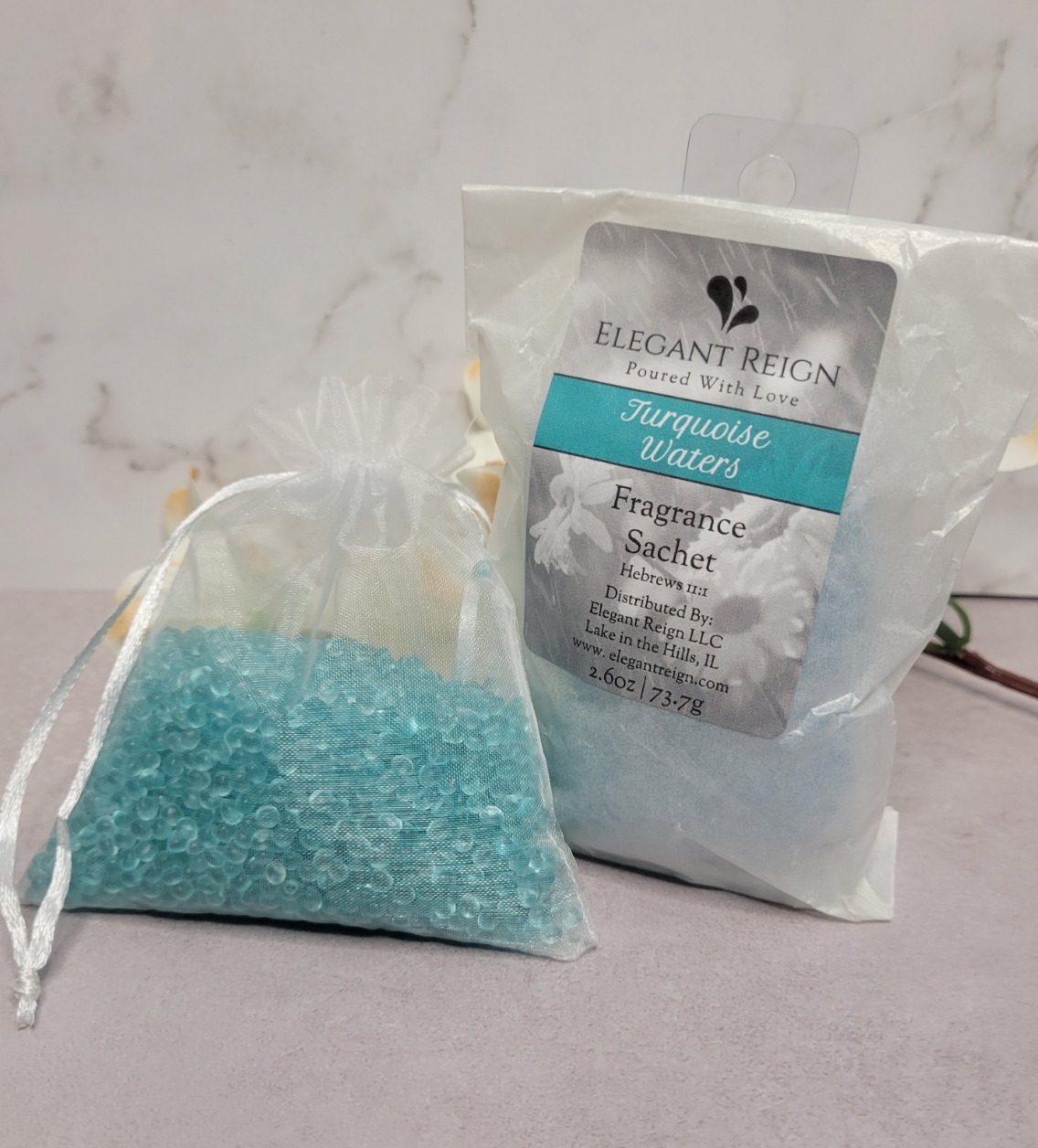 Turquoise Waters Sachets - ELEGANT REIGN Luxury Scents